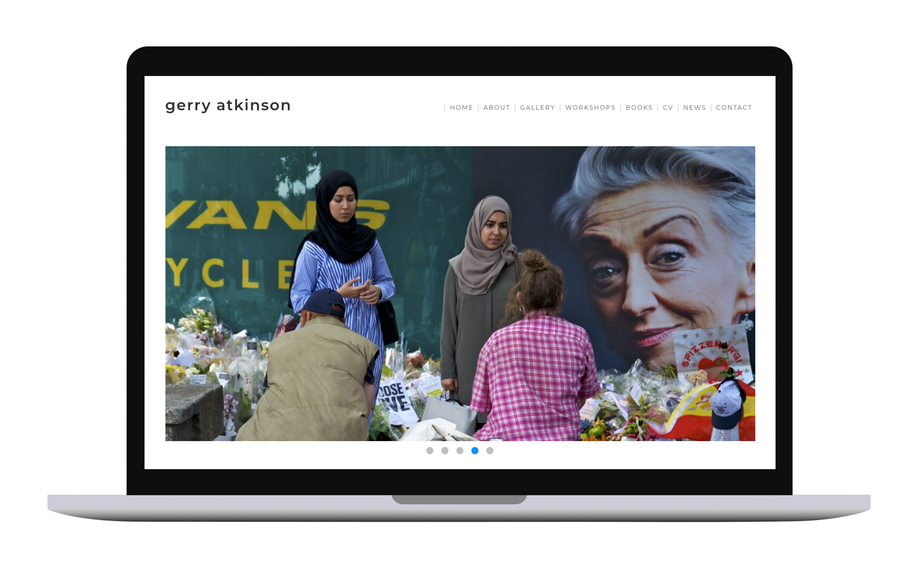 Photographer Gerry Atkinson – Website Design